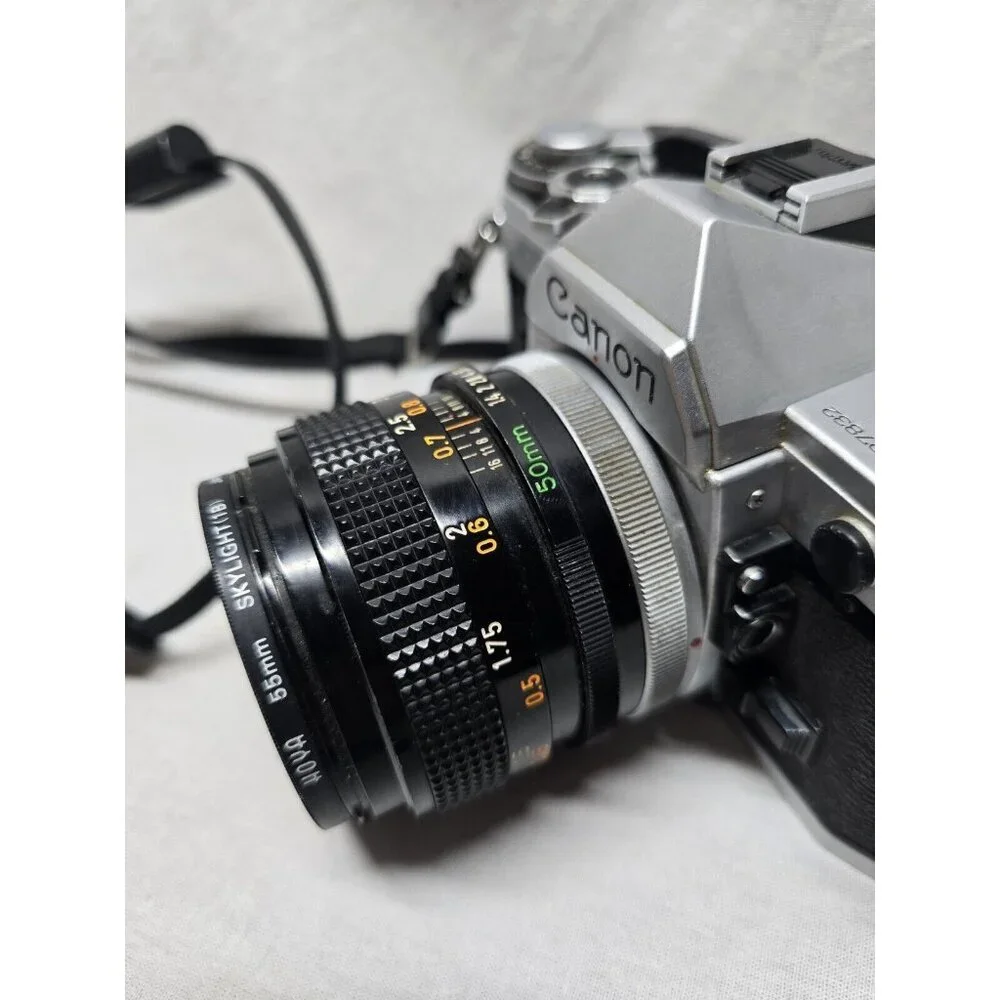 Canon AE-1 35mm Film Camera Canon 50mm Lens- NOT TESTED - Picture 9 of 16